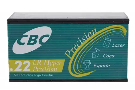 Munição CBC 22 LR Hyper Precision 33GR Munição CBC 22 LR Hyper Precision 33GR