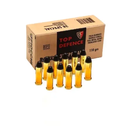 Munição Fiocchi .38SPL FMJTC Black Mamba 110gr Cx.50un Munição Fiocchi .38SPL FMJTC Black Mamba 110gr Cx.50un