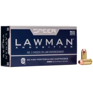 Munição Speer .40S&W TMJ Lawman 155gr Cx.50un Munição Speer .40S&W TMJ Lawman 155gr Cx.50un
