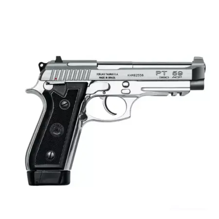 Pistola Taurus PT59S Calibre .380 Auto - Inox Pistola Taurus PT59S Calibre .380 Auto - Inox